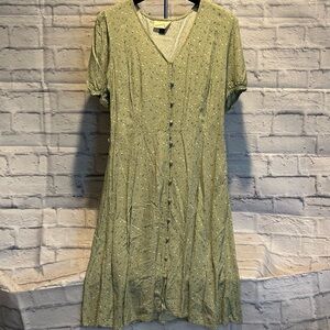 Green Button-Down Dress
